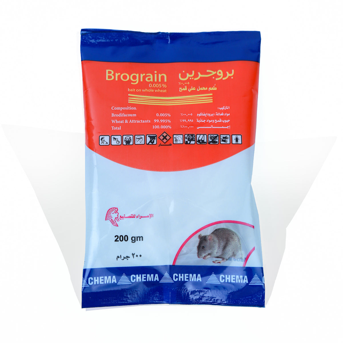 Brograin 0.005% bait on Whole Wheat